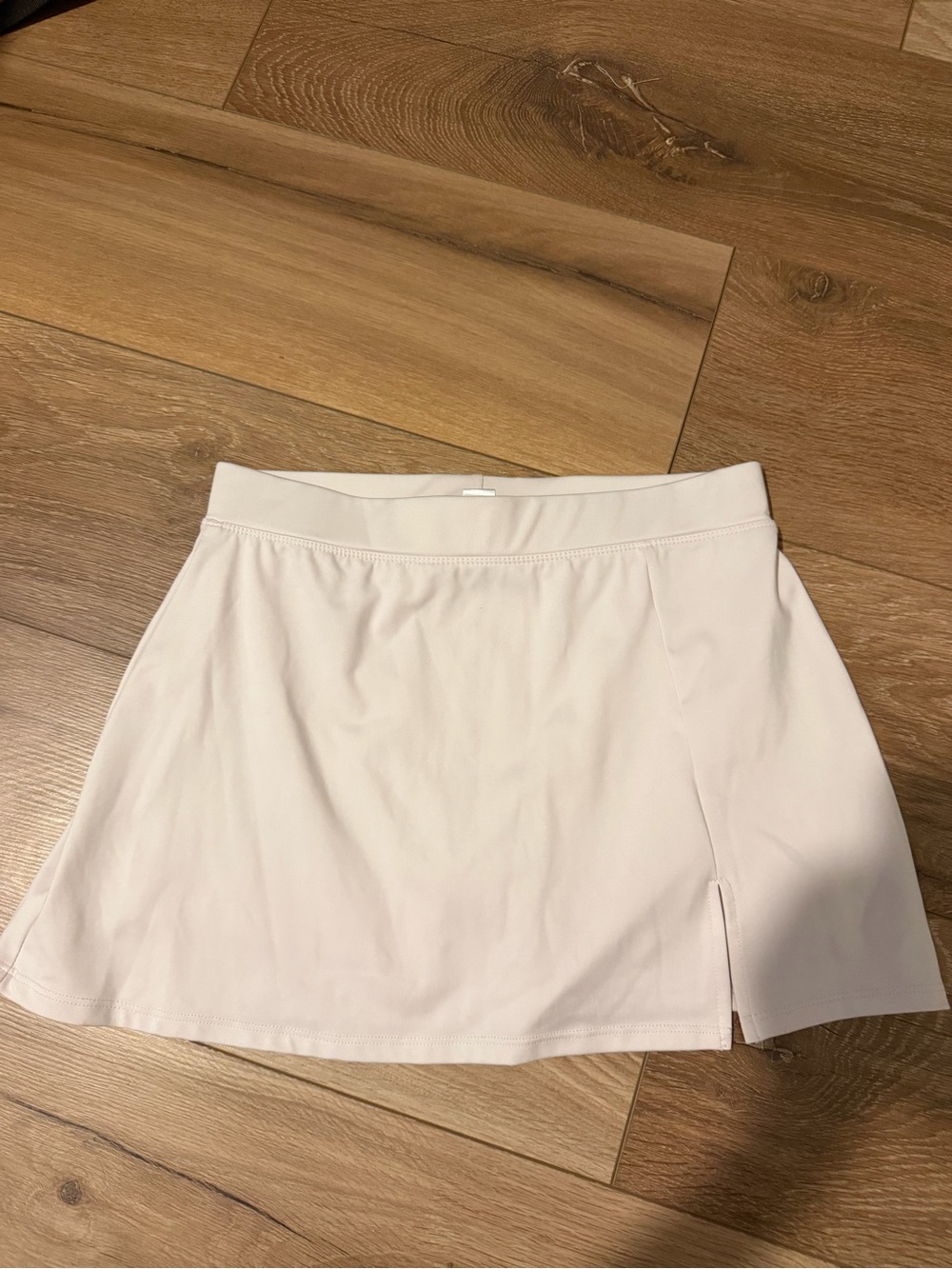 Light Blush Athletic Skort with Side Slit